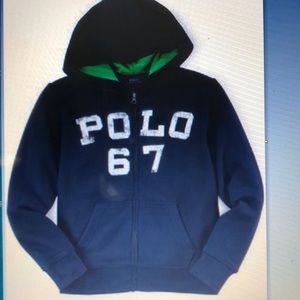 Ralph Lauren Boys Cotton Full-Zip Hoodie
